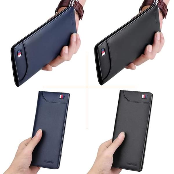 Man Luxury Long Leather Wallet - Image 2